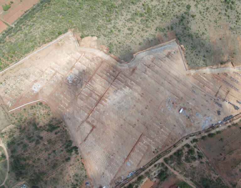 Solar ground mount power plant installation