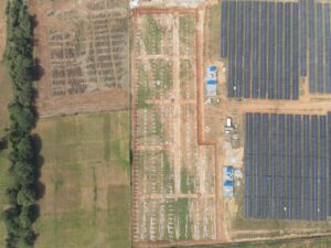 Top view of Ground mount project