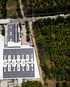 Rooftop Solar power plant - Apple Safety Glasses