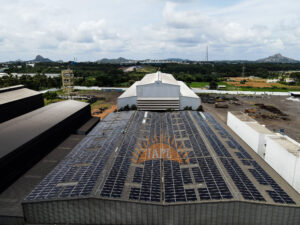 Rooftop solar power plant