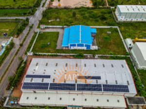 Rooftop solar power plant