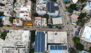 Rooftop solar power plant