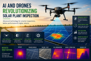 Solar plant inspection using drones