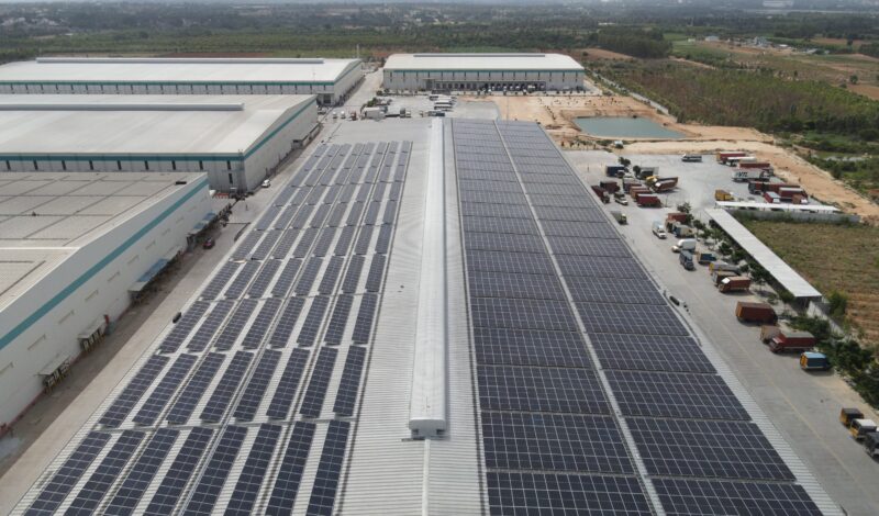 Industrial rooftop solar project by IndusAssist