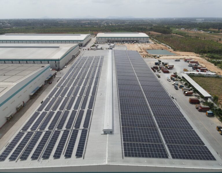 Industrial rooftop solar project by IndusAssist
